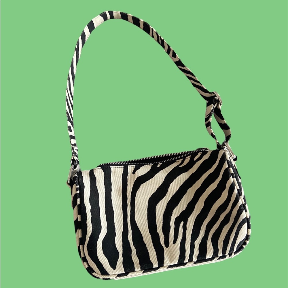 brandy melville zebra print mini purse